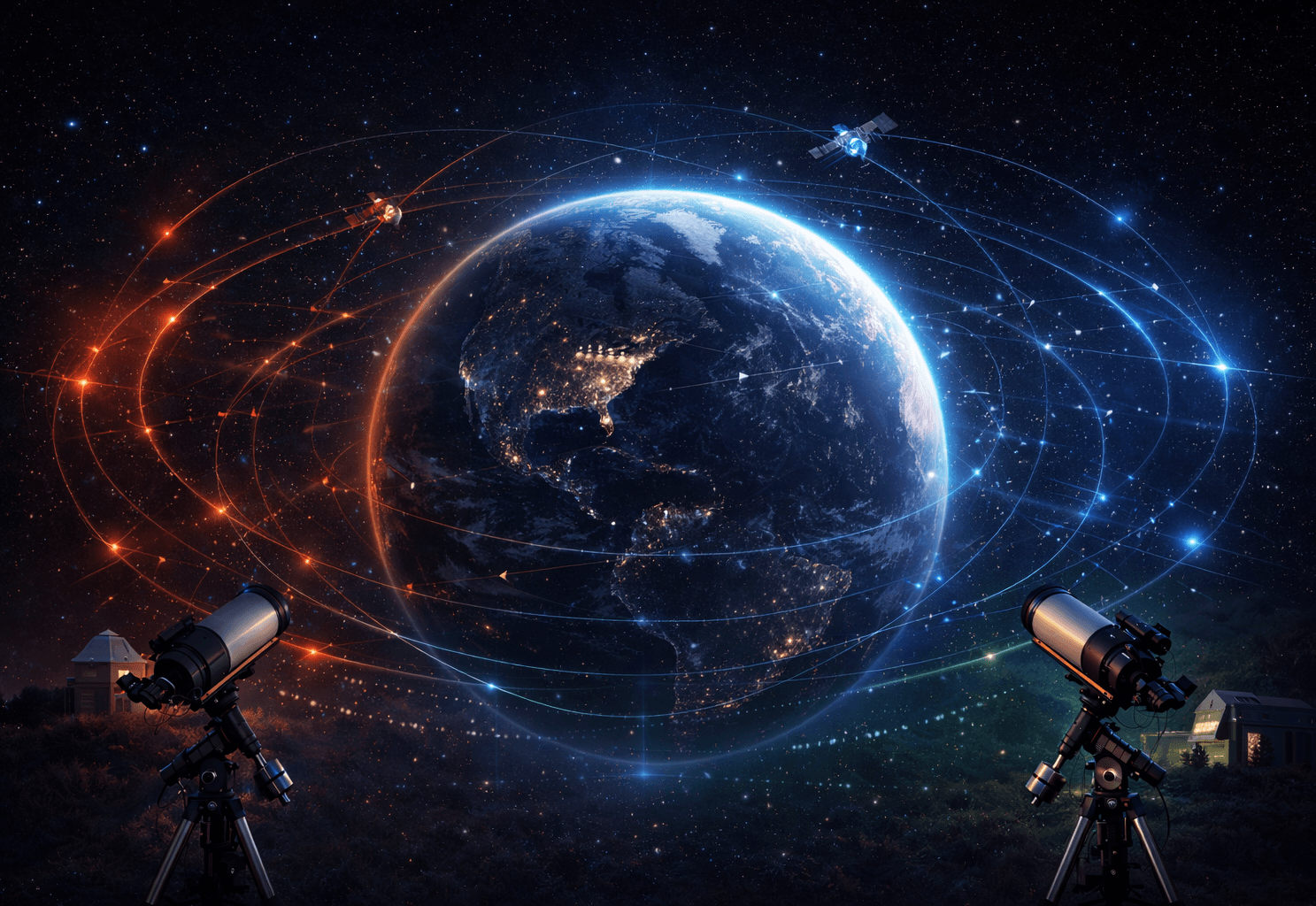 Mission overview showing coordinated distributed sensing operations